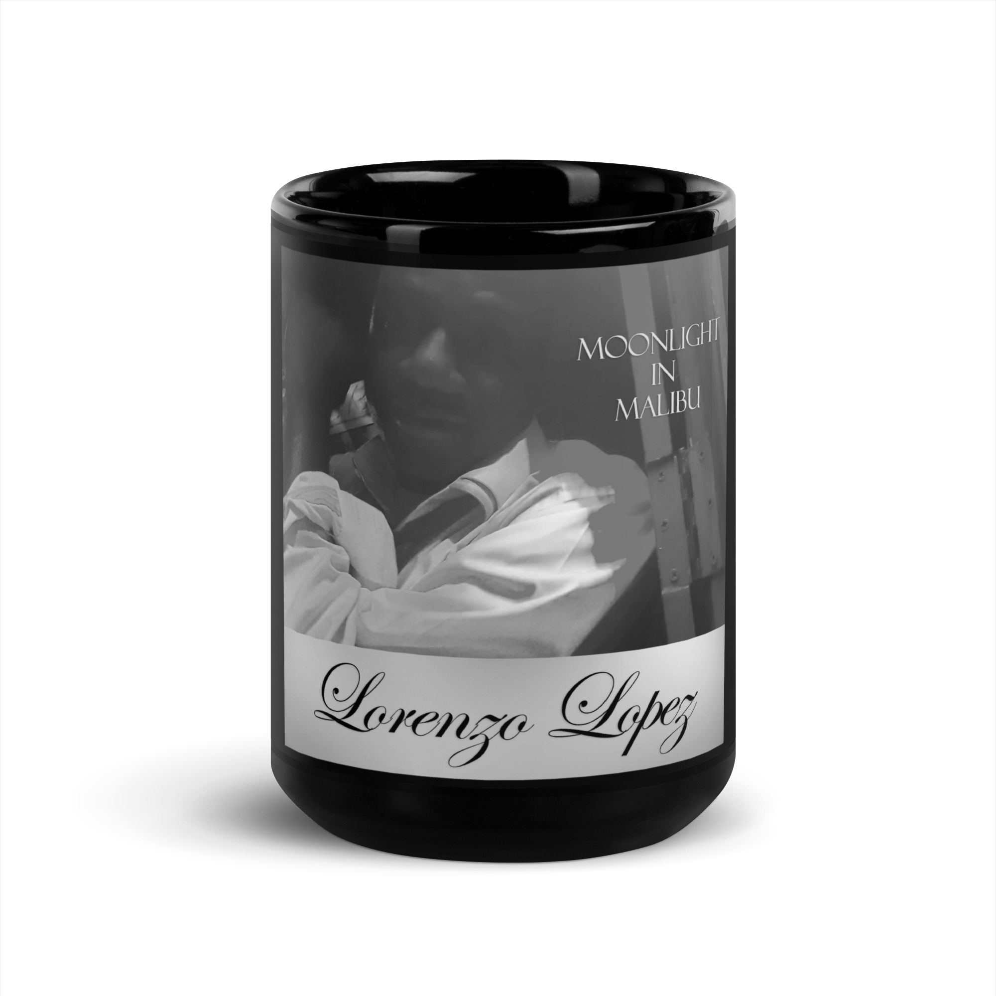 Black and White Midnight in Malibu Mug - Image 6